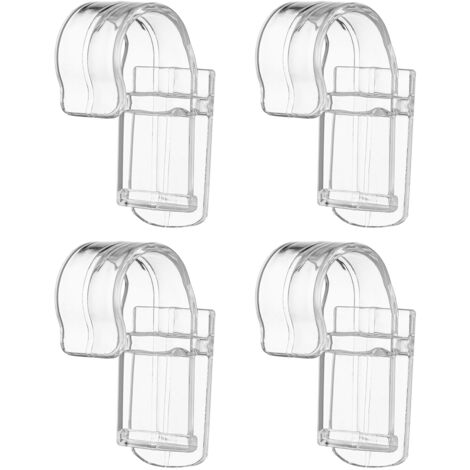 Transparenter Zahnpastatubenhalter aus ABS, Clip-Halter zur Aufbewahrung im Badezimmer, 4er-Set