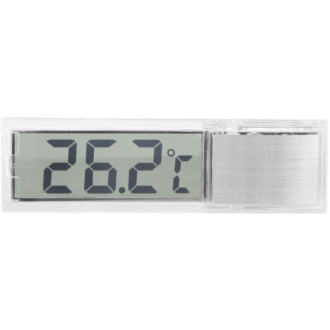 Transparentes 3D-Digitalthermometer für Aquarien – Messung der Meerwassertemperatur