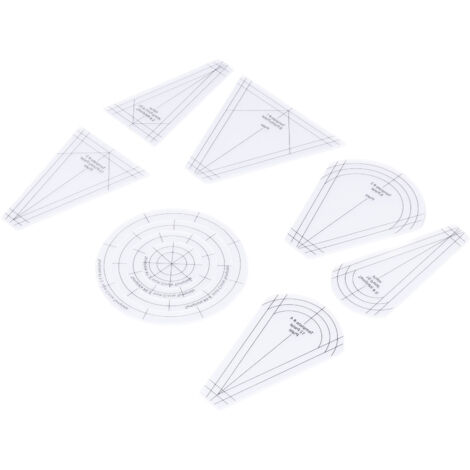 Transparentes Acryl-Patchworklineal für DIY-Nähprojekte – Quiltvorlage