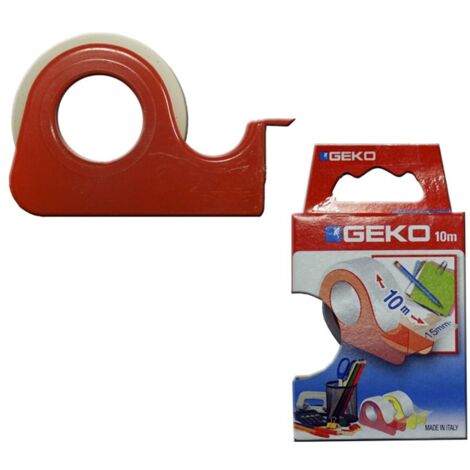 Transparentes Klebeband 10 m mit Geko-Spender
