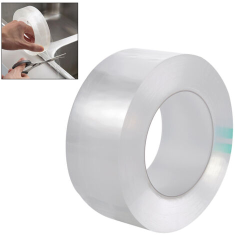 Transparentes, wasserdichtes Klebeband für Küchen- und Badezimmerspülen, schimmelresistent, für Schwimmbäder und zum Abdichten von Fugen.