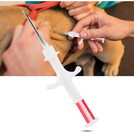 Transpondeur RFID 134.2K/125K FDX-B en Verre pour Animaux Domestiques, Puce d'Identification 2.12x12mm avec Injecteur