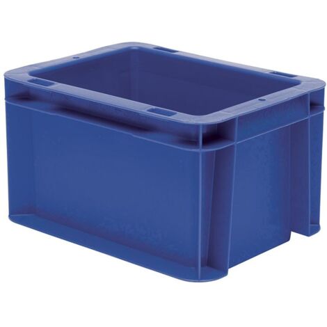 Transport-Stapelkasten 200x150x120 mm blau geschlossen
