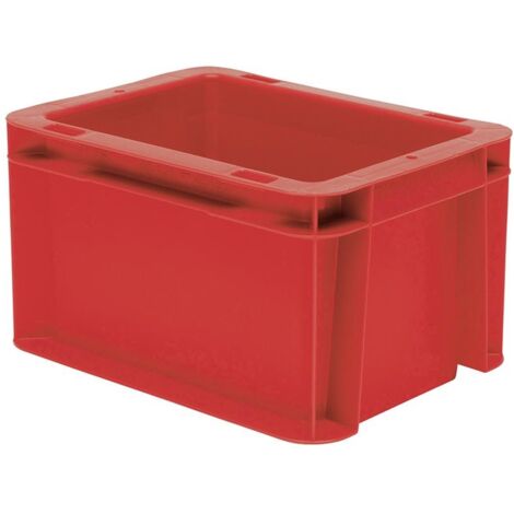 Transport-Stapelkasten 200x150x120 mm rot geschlossen