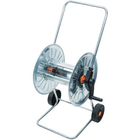 Transportable Metallspule mit Kurbel