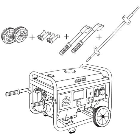 Transportation kit KS 10 KIT for generators Könner & Söhnen for modifications of KS 10000 petrol generators