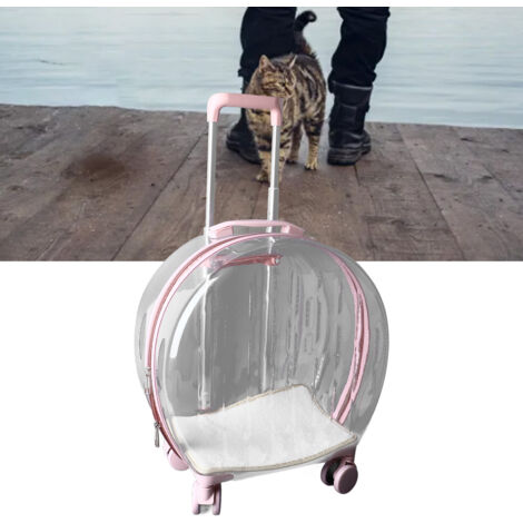 TRANSPORTEUR ROULANT TRANSPIRANT POUR CHAT