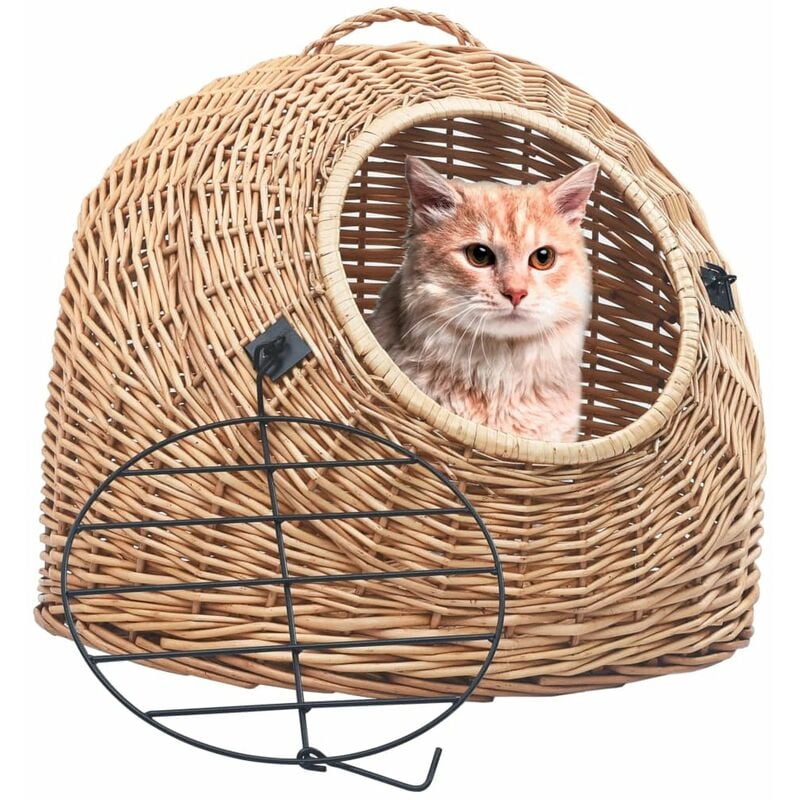 

Transportin para gatos sauce natural 60x45x45 cm