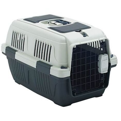 Transportin para perros IBÁÑEZ DELUXE I IATA medidas 56x35x35 cm incluye bebedero / comedero