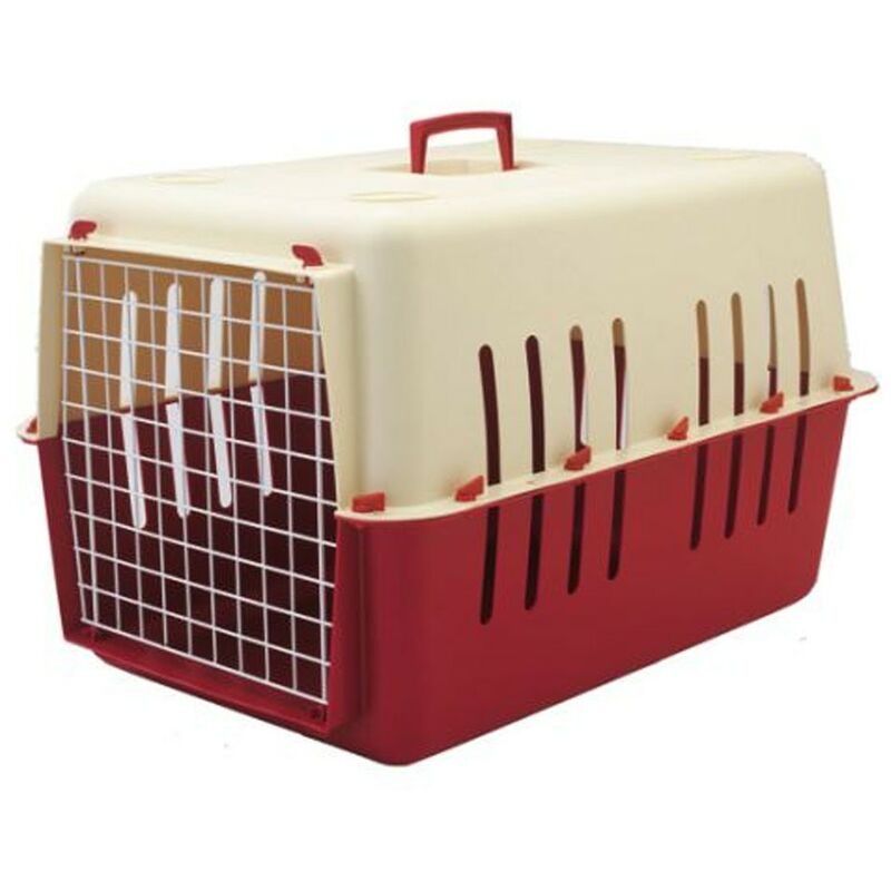 

Transportin Pet Carrier tamaño grande para mascotas | Transportin con puerta de metal | Transportin perros y gatos