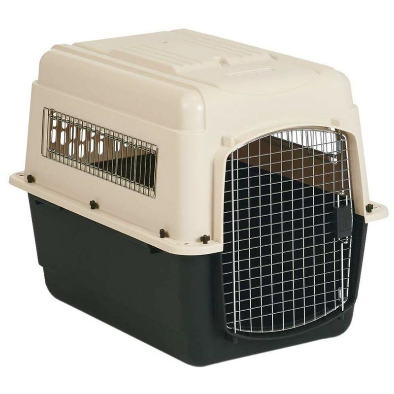 

Transportin Vari Kennel tamaño Large para mascotas | Transportin de plastico con puerta metalica | Transportin para avion