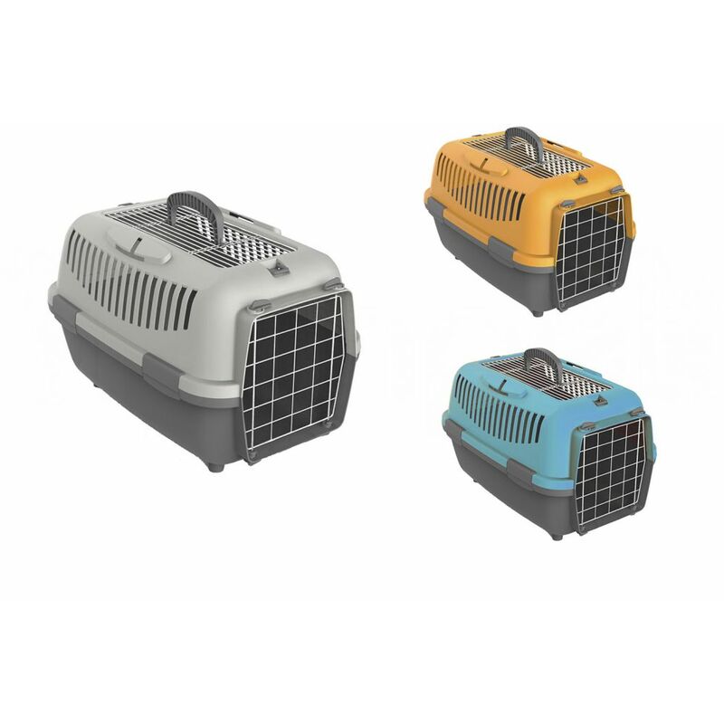 

Transportín para Mascotas con Rejilla Superior, Varios Colores - Gris