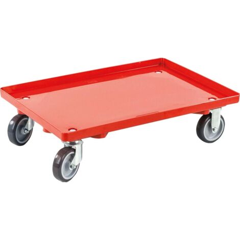Transportroller 417x615mm rot gewschl.