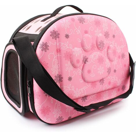 Transporttasche für Hund faltende Katzenhandtasche Kleine atmungsaktive Haustierträger Outdoor Reisen (beige)