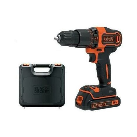 BLACK & DECKER Trapani a batteria b+d 18v litio bdchd 18k utensili elettrici