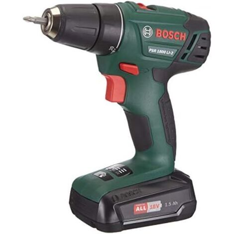 TRAPANI AVVITATORI A BATTERIA BOSCH PSR 1800 LI-2 POTENZA 18V DA 1,5Ah