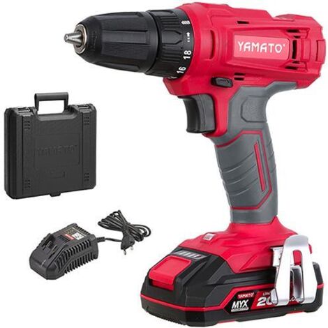 TRAPANO A BATTERIA """20V-2AH""" MYX YAMATO CON KIT ACCESSORI