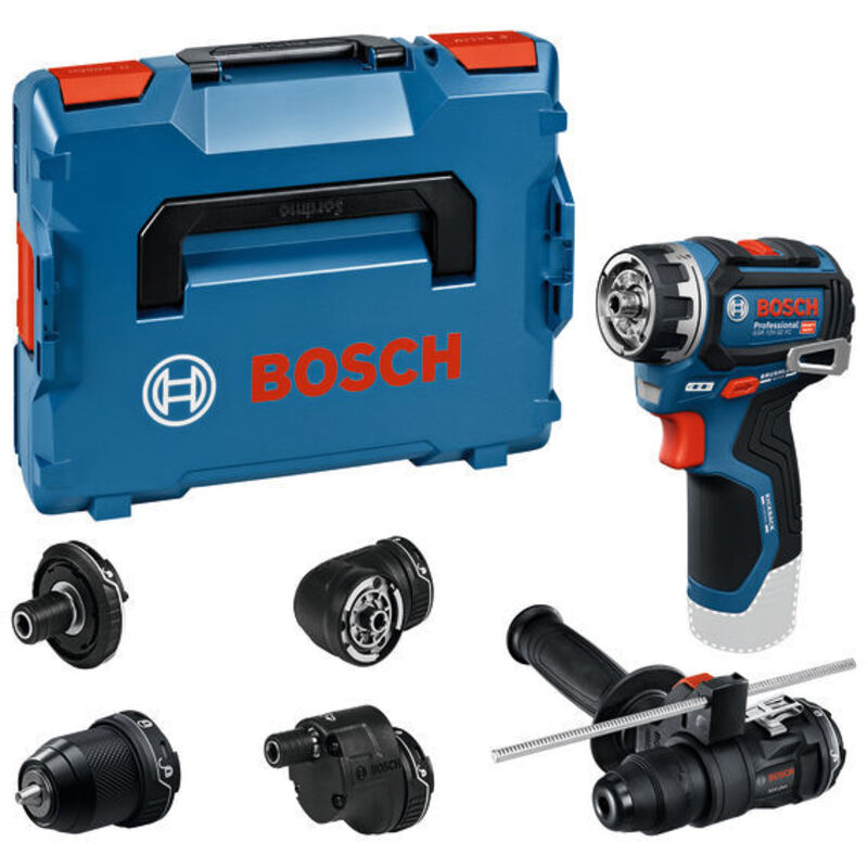 Trapano a batteria Bosch GSR 12V-32 FC senza batteria e caricabatterie + 4x accessori in L-BOXX