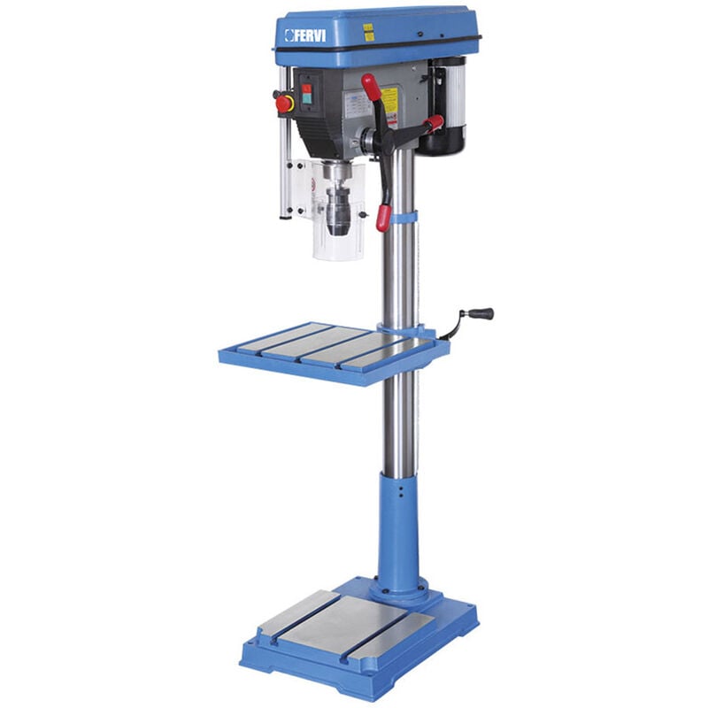 Trapano a colonna Fervi 0754/400V - trasmissione a...