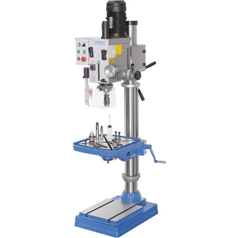Trapano a colonna da fero ad ingranaggi 400v 1,5 kw Fervi t041