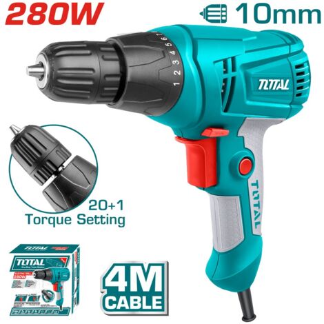 Trapano a filo da 280W foratura 10mm e mandrino autoserrante