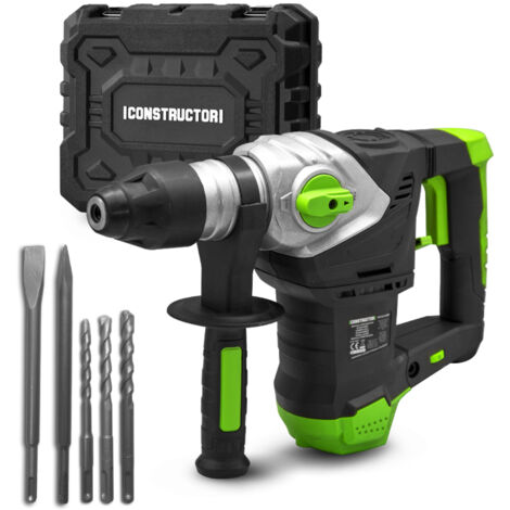 Trapano a percussione 1500W - 6 joule - Velocità variabile - con valigetta Constructor
