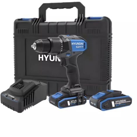 TRAPANO A PERCUSSIONE 60Nm + 2 BATTERIE 20V 2Ah + CARICATORE HD20X-60T2T HYUNDAI