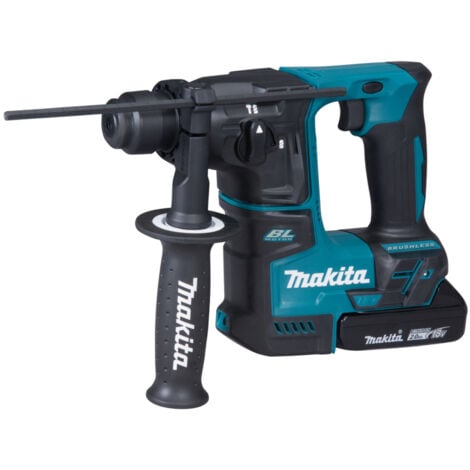 Trapano a percussione a batteria Makita 18V DHR171RAX3 SDS+ con 2 batterie da 2,0 Ah + caricabatterie in valigetta