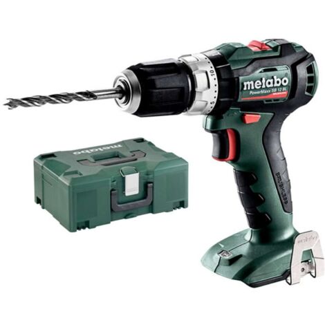 Trapano a percussione a batteria Metabo PowerMaxx SB12BL senza batteria senza caricatore in MetaLoc