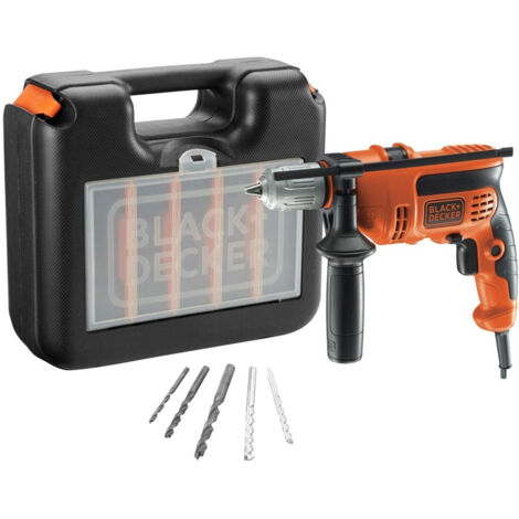 Trapano a percussione black & decker "cd 714 creska - qs " 710 watt