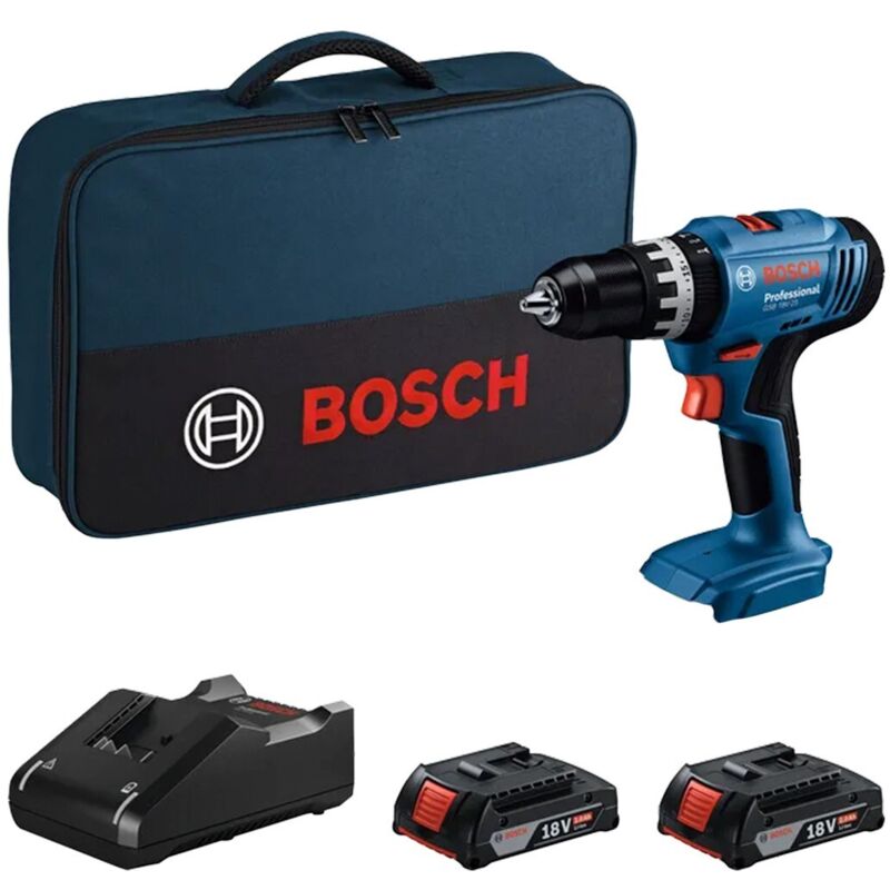 Trapano a Percussione BOSCH GSB 18V-25 (2 x 2,0Ah + GAL18V-40 + Borsa)