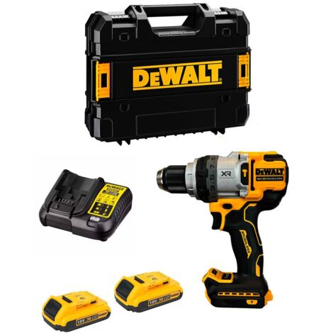Trapano a Percussione DeWALT DCD1007D2T (2 x 2,0 Ah + DCB107 + TSTAK II)
