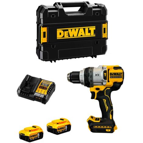 Trapano a Percussione DeWALT DCD1007P2T (2 x 5,0 Ah + DCB1104 + TSTAK II)