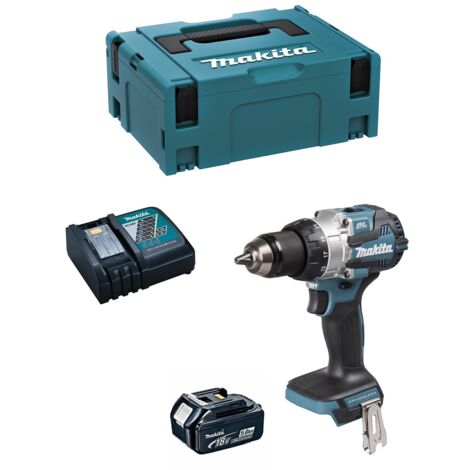 Trapano a Percussione MAKITA DHP492RTJ1 (1 x 5,0Ah + DC18RC + MAKPAC 2)