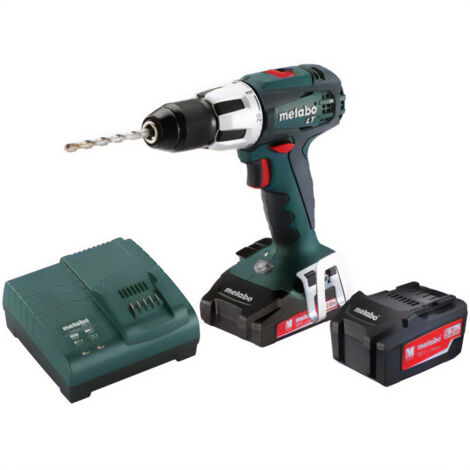 Trapano a percussione METABO - SB 18V - LT 1 x 2,0 Ah compatto + 1 x 5,2 Ah Li-Power, ASC 55V, valigetta - 602103970