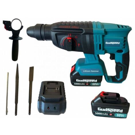 Trapano a percussione rotante a doppia batteria 68V SDS plus