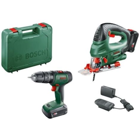 Trapano a percussione Universal Impact 18V 2x2Ah + seghetto alternativo BOSCH 18V - 06039D410B