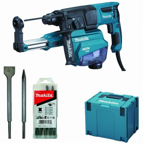 Trapano a scalpello MAKITA 800W 26 mm + kit accessori - HR2652JX14