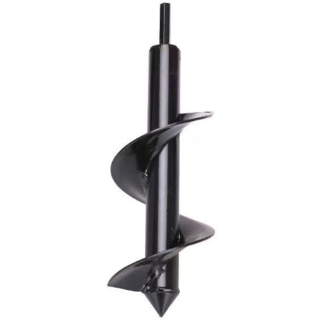 Trapano a spirale, pratico strumento per piantare, per scavare buche profonde e coltivare, punta da trapano per piantagione con albero a bulbo esagonale (Ø 80×300 mm)
