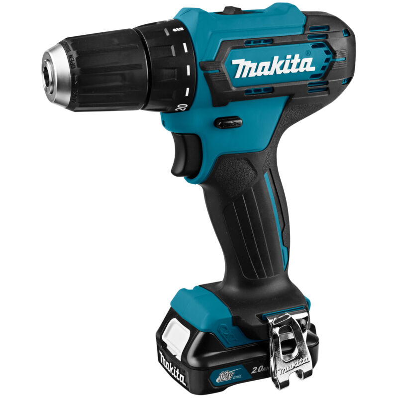 Trapano avvitatore a batteria df333dsaj makita - volt 12x2 ah 2,0 +valigia