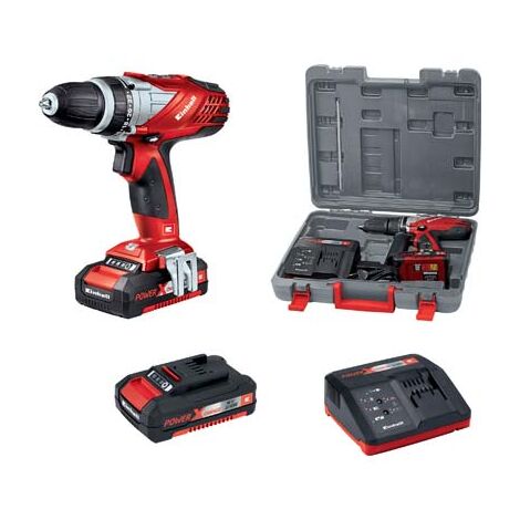 TRAPANO AVVIT BATTERIA TE-CD 18/2 LI EINHELL VOLT 18X2 AH 1,5 X-CHANGE +VALIGIA