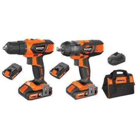 TRAPANO + AVVIT IMPULSI BATT GP20V 628102 WOKIN