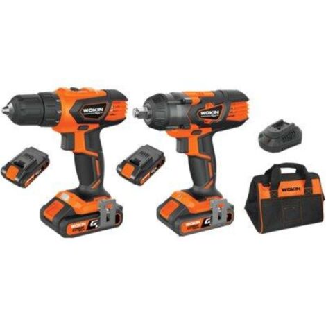 TRAPANO + AVVIT IMPULSI BATT GP20V 628102 WOKIN - VOLT 20X2 AH 2,0 1/2" + BORSA - 1 pezzo