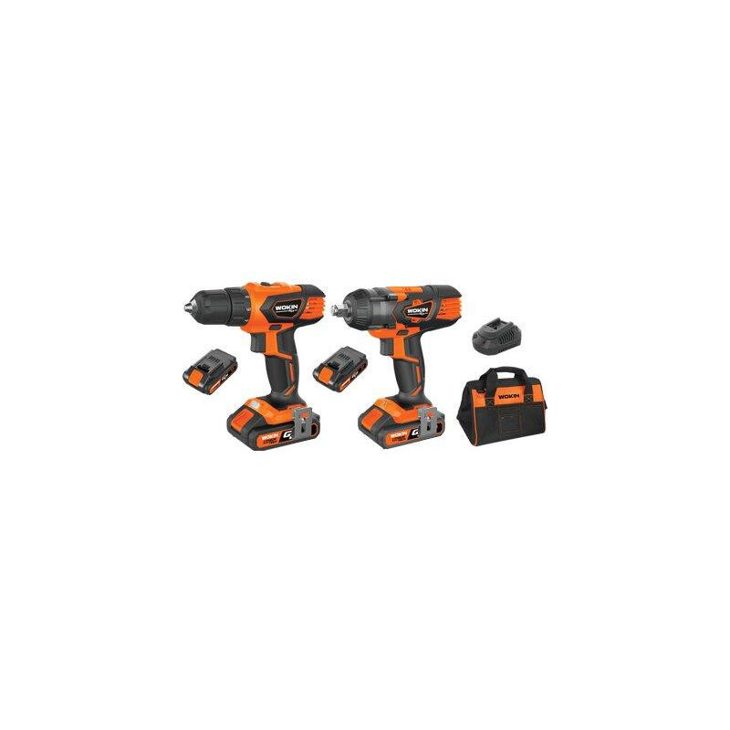 Trapano + avvit impulsi batt GP20V 628102 Wokin