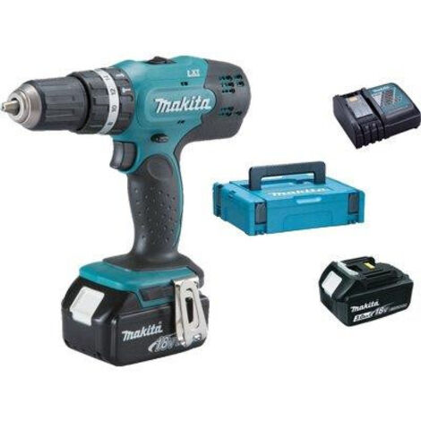 TRAPANO AVVIT PERCUS BATTERIA DHP453RFE MAKITA - VOLT 18X2 AH 3,0 + VALIGIA - 1 pezzo