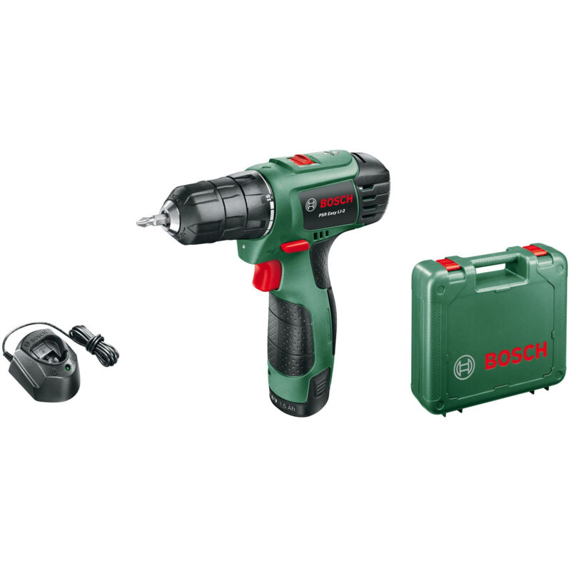 Trapano avvitatore a batteria 10,8V Bosch psr easy LI-2 - trapano+valigetta+caricabatteria+set 38PZ