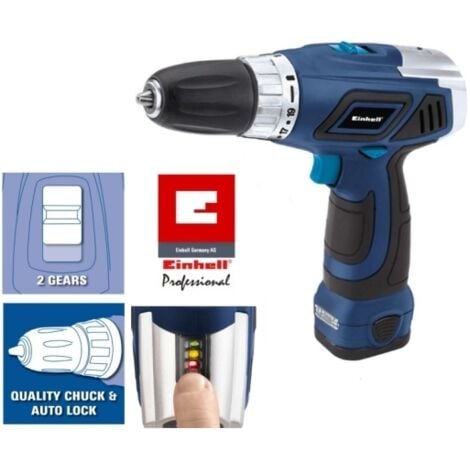 Trapano avvitatore a batteria 10,8V Litio c/batteria di riserva Einhell - BT-CD 10,8/3 Li