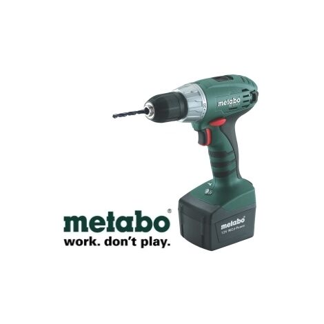 Trapano avvitatore a batteria 12V c/batteria di riserva in valigetta Metabo -