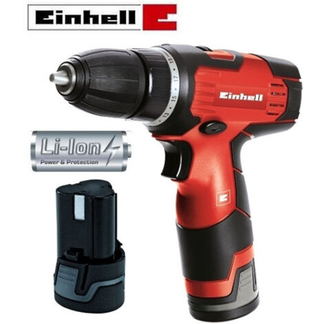Trapano avvitatore a batteria 12V Litio in valigetta alluminio multiaccessoriata 214 pz Einhell - TH-CD 12-2 Li