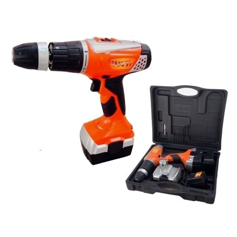 Trapano avvitatore a batteria 18V c/batteria di riserva